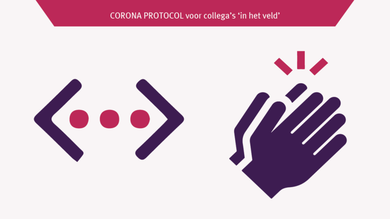 Corona-protocol voor collega's in het veld