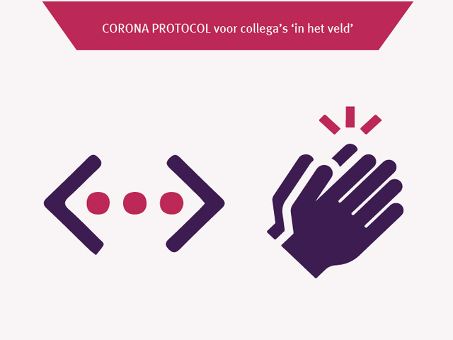 Corona-protocol voor collega's in het veld