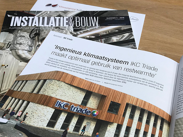 Ingenieus klimaatsysteem IKC Triade in magazine Installatie & Bouw