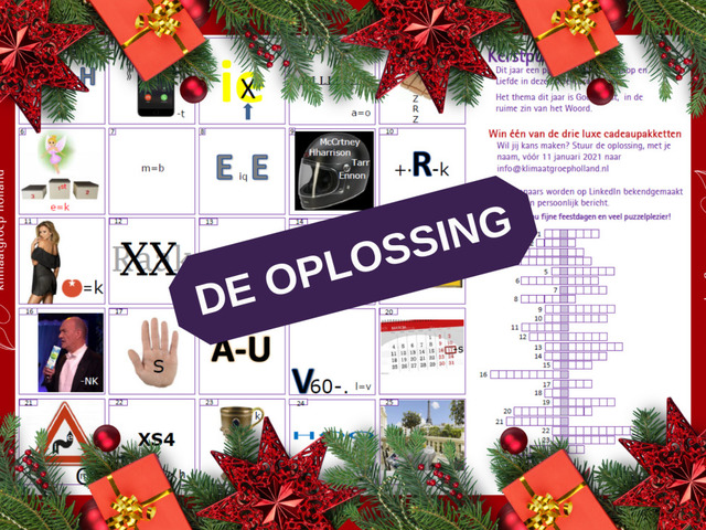 Winnaars en oplossing Kerstpuzzel 2020